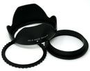 DC-S 58mm II Universal Bayonet Screw Mount Lens Hood Flower Camera