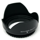 DC-S 58mm II Universal Bayonet Screw Mount Lens Hood Flower Camera