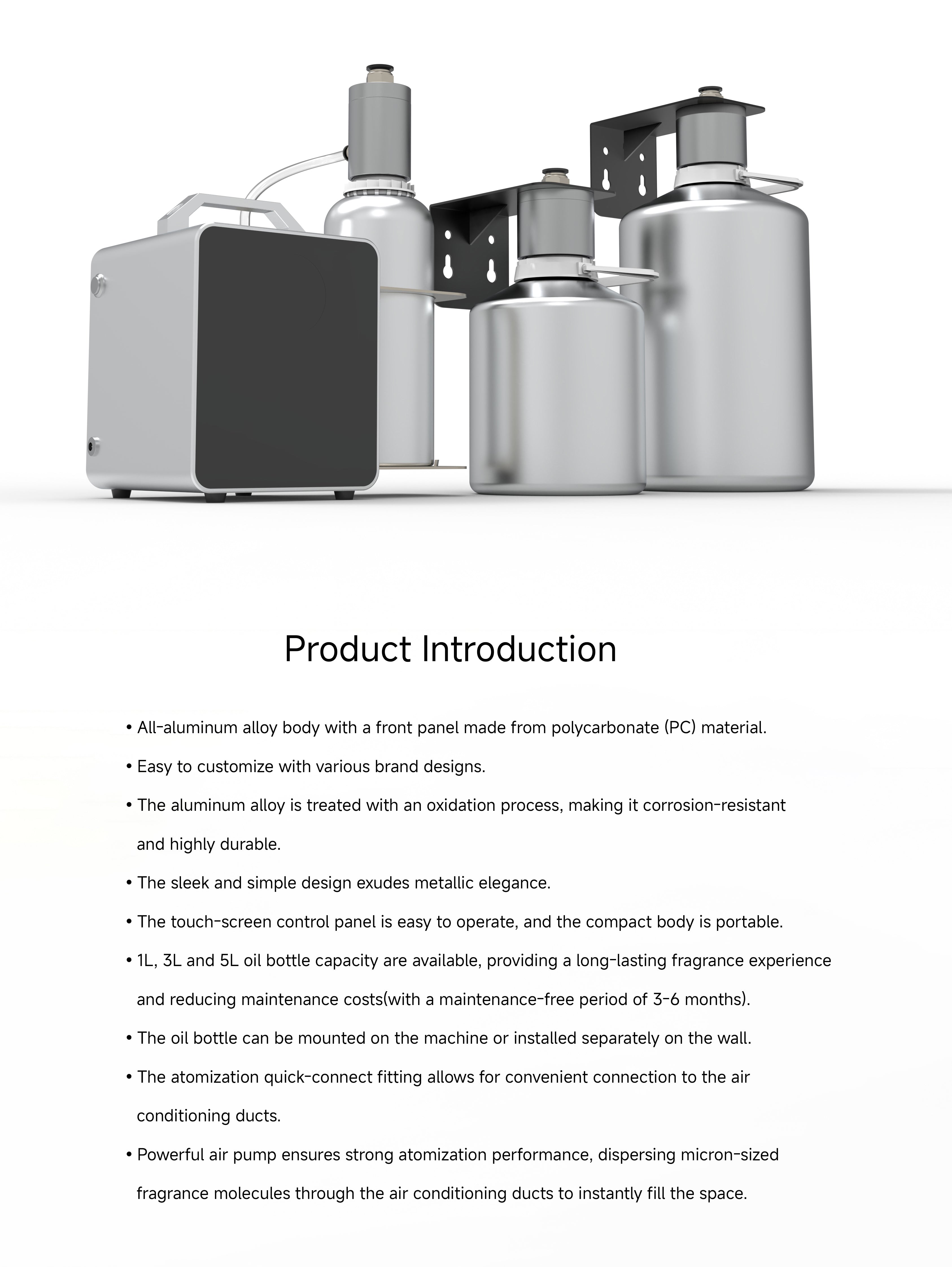 Commercial HVAC Scent Diffuser System | Smart Aroma Machine 1L,3L,5L