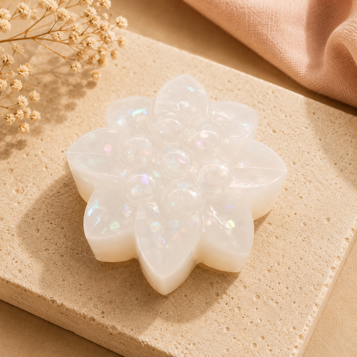 Set of 5 Handmade Floral Soaps | Natural Fragrances & Beautiful Botanical Designs