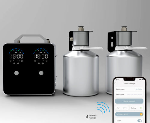 Commercial Large Space for HVAC Smart Aroma Diffuser Scenting Dual Bottle System Bluetooth