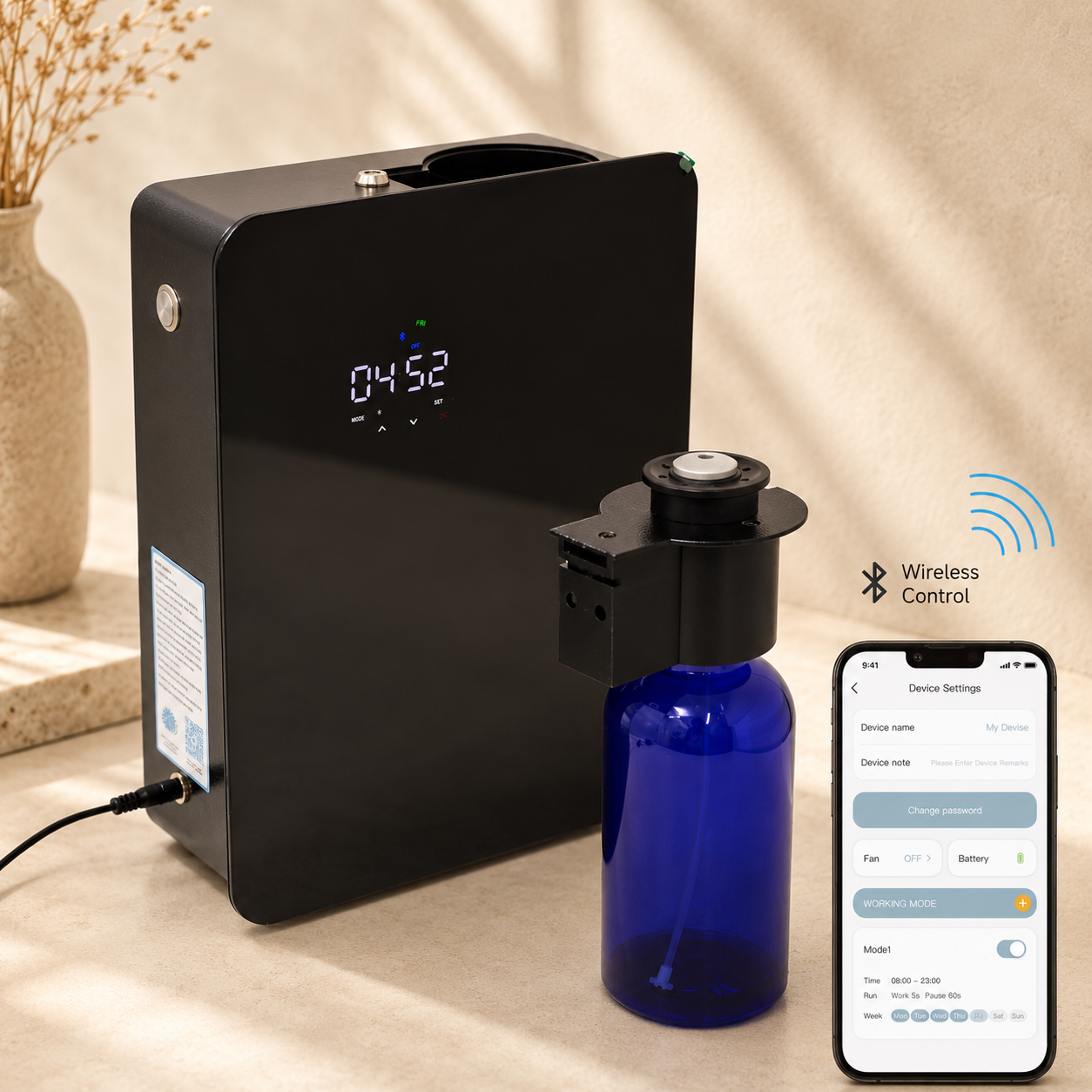 Smart 1000ML HVAC Commercial Essential Oil Fragrance Diffuser Aroma Air Scent Machine