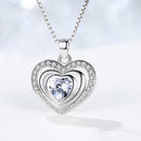 REAL SOLID SILVER 925 Classic Sterling Silver Necklace & Pendant Heart-055