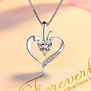 REAL SOLID SILVER 925 Classic Sterling Silver Necklace & Pendant Heart-058