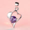 REAL SOLID SILVER 925 Classic Sterling Silver Necklace & Pendant Heart-068