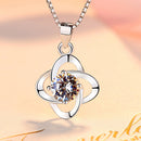 REAL SOLID SILVER 925 Classic Sterling Silver Necklace & Pendant Flower-080