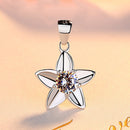 REAL SOLID SILVER 925 Classic Sterling Silver Necklace & Pendant Flower-087