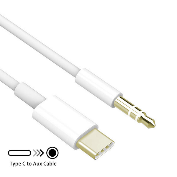 AUX Audio Cable to USB Type C,  3.5mm Jack Adapter Cable for smartphones