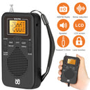 AM FM Radio Battery Operated Portable Pocket Auto-Search Emergency