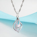 REAL SOLID SILVER 925 Classic Sterling Silver Necklace & Pendant Accent-041