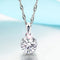 REAL SOLID SILVER 925 Classic Sterling Silver Necklace & Pendant Solitaire-042