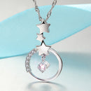 REAL SOLID SILVER 925 Classic Sterling Silver Necklace & Pendant Star-026