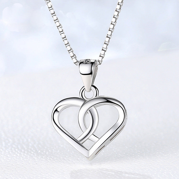 REAL SOLID SILVER 925 Classic Sterling Silver Necklace & Pendant  Heart-063