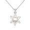 REAL SOLID SILVER 925 Classic Sterling Silver Necklace & Pendant Snowflake-017