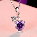 REAL SOLID SILVER 925 Classic Sterling Silver Necklace & Pendant Heart-071