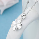REAL SOLID SILVER 925 Classic Sterling Silver Necklace & Pendant Clover-084