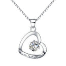 REAL SOLID SILVER 925 Classic Sterling Silver Necklace & Pendant Heart-062