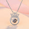 REAL SOLID SILVER 925 Classic Sterling Silver Necklace & Pendant Crown-030