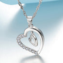 REAL SOLID SILVER 925 Classic Sterling Silver Necklace & Pendant Heart-057