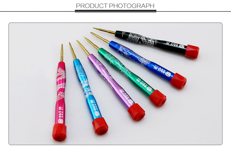 6pcs precision screwdriver set with aluminium alloy handle