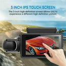 1080P Dual Lens Car DVR G-Sensor Dual Dash Cam Camera HD Front/Inside Recorder