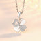 REAL SOLID SILVER 925 Classic Sterling Silver Necklace & Pendant Leaf Clover-083