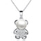 REAL SOLID SILVER 925 Classic Sterling Silver Necklace & Pendant Bear-015