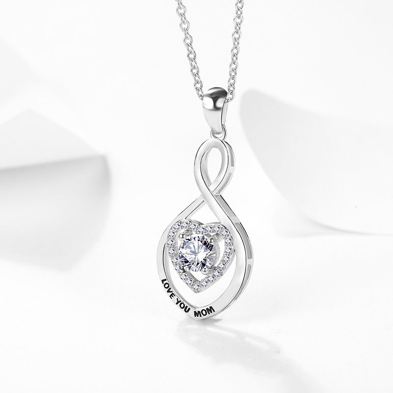 REAL SOLID SILVER 925 Classic Sterling Silver Necklace & Pendant Heart-073