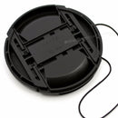72mm Lens Cap center pinch snap on Front Cover string for Canon Sony