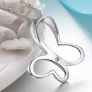 REAL SOLID SILVER 925 Classic Sterling Silver Necklace & Pendant Butterfly-001