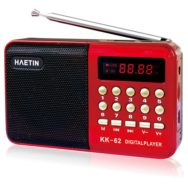 Rechargeable FM Radio Portable Pocket Auto-Search MP3 Memory Player Emergency