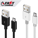 FAST CHARGING -  (Micro USB to USB-A) (3ft) PVC  Cable USB 2.0