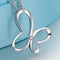 REAL SOLID SILVER 925 Classic Sterling Silver Necklace & Pendant Butterfly-001