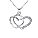 REAL SOLID SILVER 925 Classic Sterling Silver Necklace & Pendant Heart-054