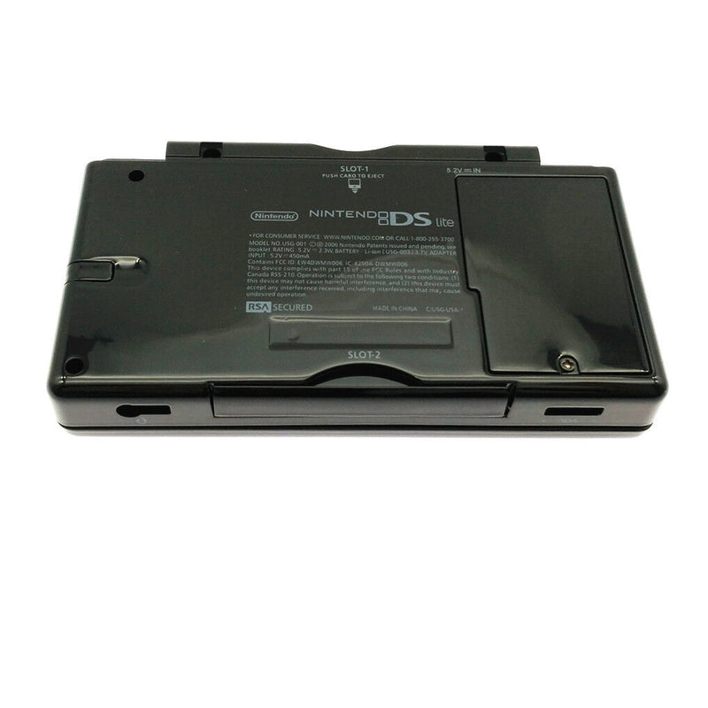 BLACK POKEMON Full Replacement Housing Shell Screen Lens For Nintendo DS Lite NDSL OEM