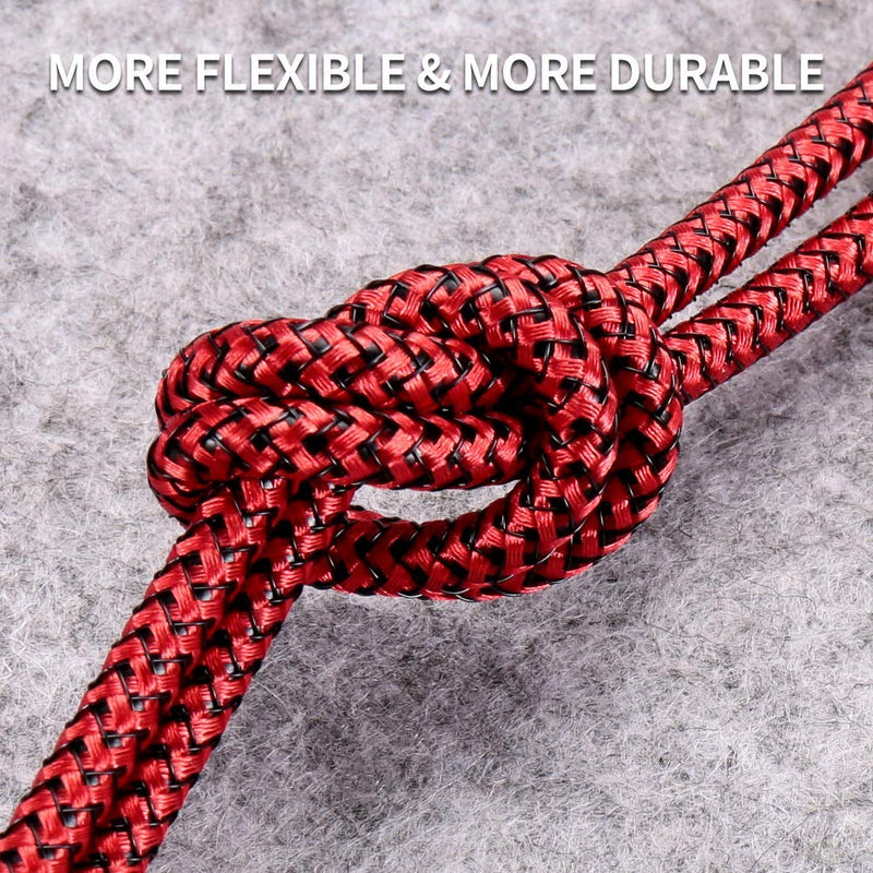 Fast Charging (1ft/3ft/6ft/10ft) USB C to USB C Cable Type C Nylon Braided