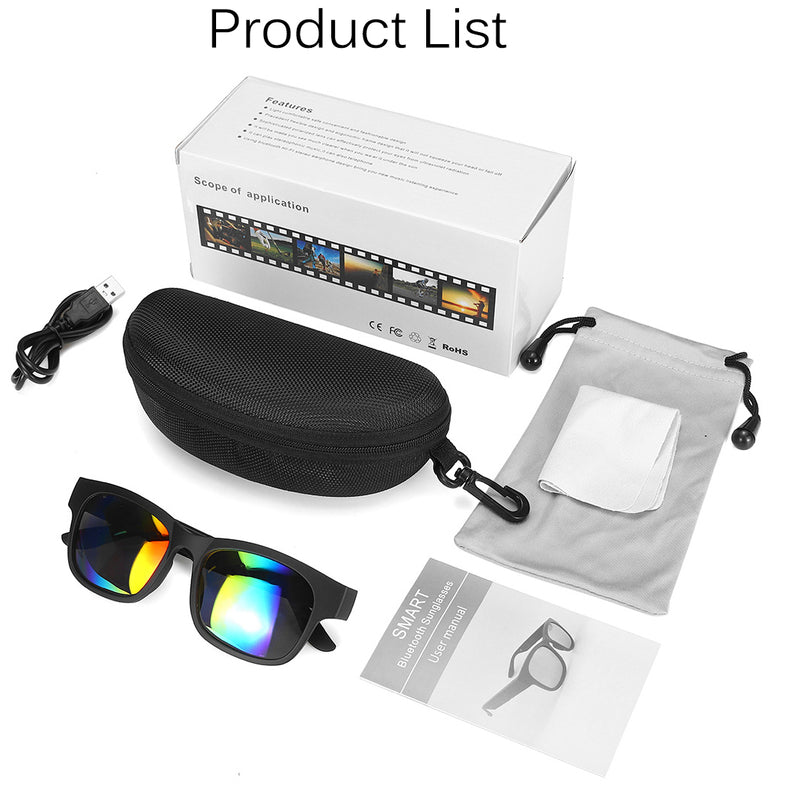 Smart Polarized Sunglasses bluetooth Stereo  earphone Speaker, Handsfree headphone