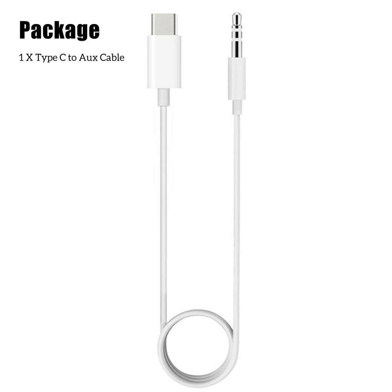 AUX Audio Cable to USB Type C,  3.5mm Jack Adapter Cable for smartphones