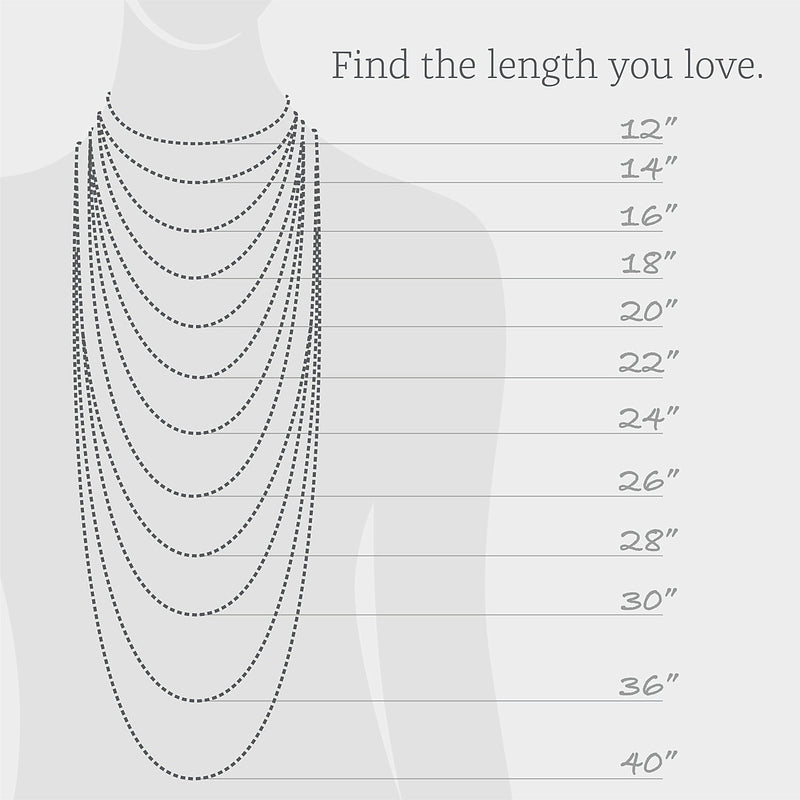 REAL SOLID SILVER (Width1.4mm) Classic 925 Sterling Silver Chain Necklace Jewelry (Box Style)
