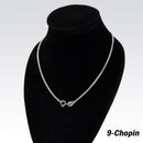 REAL SOLID SILVER (Width1.4mm) Classic 925 Sterling Silver Chain Necklace Jewelry (Chopin Style)