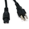 PC 3-Prong Mickey Mouse AC Power Cord for Laptop PC Printers