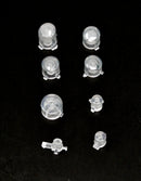 Xbox One Controller 3.5mm aux Custom Clear Shell & Buttons Kit Parts Housing Mod
