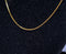 14k Gold over .925 Sterling Silver Chain Necklace Italy Jewel Vermeil (Width-1mm) (Box Model)