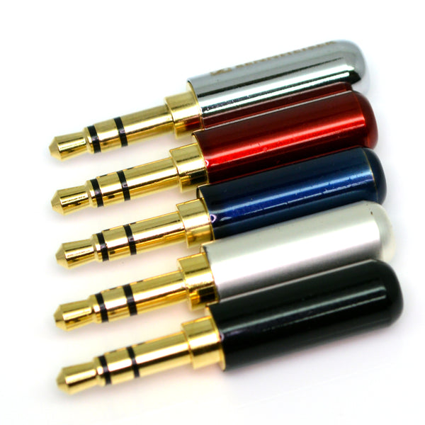 3.5mm 3 POLE Male Metal Audio Jack Plug Repair headphone Soldering