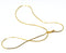 14k Gold over .925 Sterling Silver Chain Necklace Italy Jewel Vermeil (Width-1.2mm) (Snake Model)