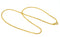 14k Gold over .925 Sterling Silver Chain Necklace Italy Jewel Vermeil (Width-1.4mm) (Chopin Model)