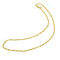 14k Gold over .925 Sterling Silver Chain Necklace Italy Jewel Vermeil (Width-1.4mm) (Water Wave Model)