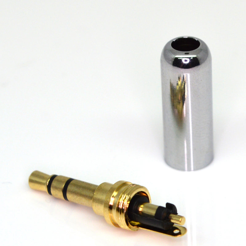 3.5mm 3 POLE Male Metal Audio Jack Plug Repair headphone Soldering