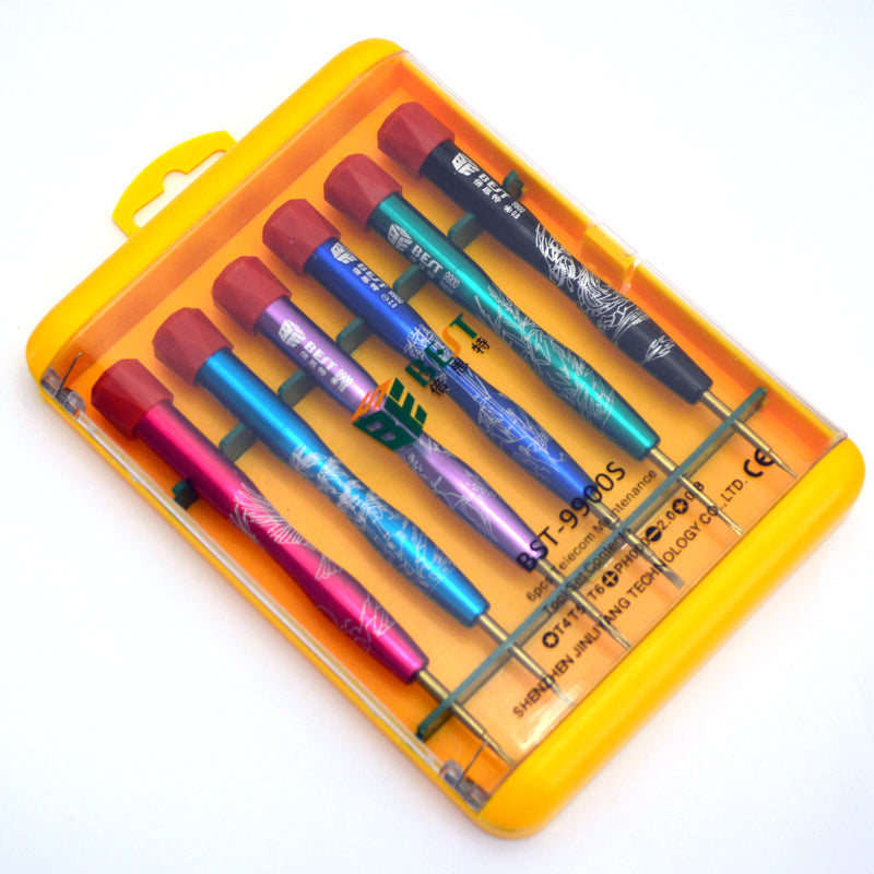 6pcs precision screwdriver set with aluminium alloy handle