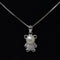 REAL SOLID SILVER 925 Classic Sterling Silver Necklace & Pendant Bear-015